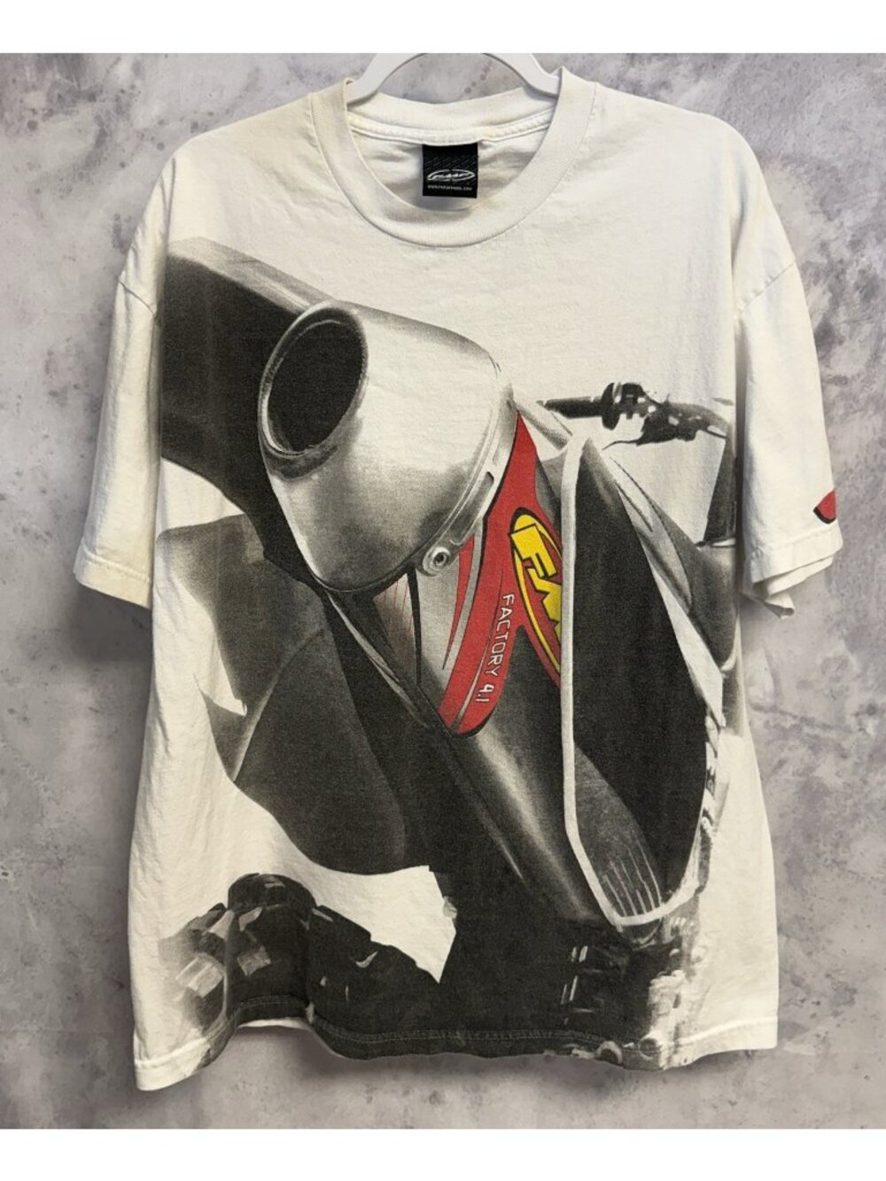 Vintage FMF Motocross T Shirt AOP All Over Print Dirtbike Mens XL